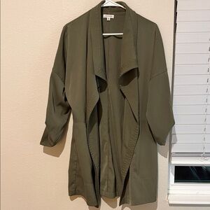 Max Studio Olive Trench Coat